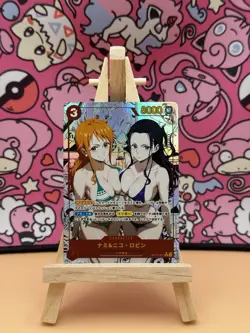 Nami & Nico Manga Full Art Goddess Story One Piece Waifu Trading Card Holofoil - Image 1