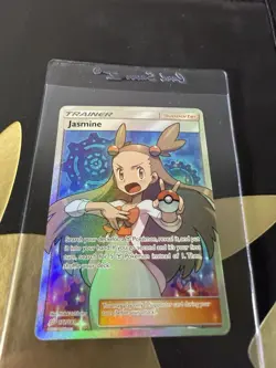 Pokemon TCG Jasmine Holo Ultra Rare Card Sun & Moon Team Up 177/181 - Image 2