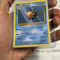 Starmie Pokemon Card Base Set Unlimited TCG 64/102 Unlimited NM Never Played - Image 2
