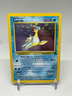 Lapras - 10/62 - Pokemon Fossil Unlimited Holo Rare Card WOTC LP+ - Image 1