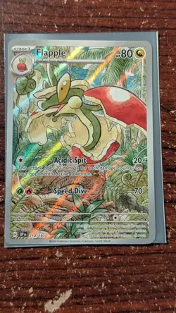 Pokemon Card Scarlet Violet Illustration Rare Lot (Near Mint) Appleton Flapple - Image 2