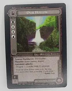 MIDDLE-EARTH CCG MECCG OVIR HOLLOW AGAINST THE SHADOW ATS UNCOMMON LOTR CARD - Image 1