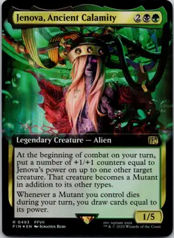 Jenova, Ancient Calamity 0493 Foil Extended Art NM Magic The Gathering Card MTG - Image 1