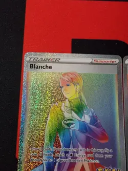 Pokemon Go Lot of 4 Rainbow Trainer Cards - Candela, Spark, Blanche, Professor's - Image 2