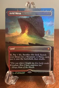 Arid Mesa [Borderless] Foil Mythic SPG 0109 Tarkir: Dragonstorm Special Guest NM - Image 1