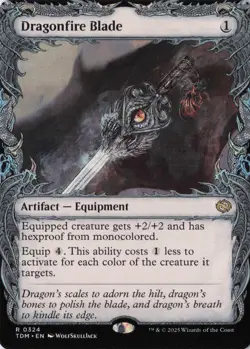 Dragonfire Blade (Showcase) R Tarkir: Dragonstorm # 324 NM - Image 1