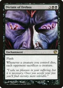 DICTATE OF EREBOS LP Lightly Played Magic the Gathering MTG Journey into Nyx - Image 1