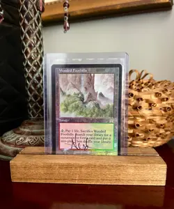MTG Wooded Foothills Foil #330 NM Unplayed Autographed by Artist - Image 1