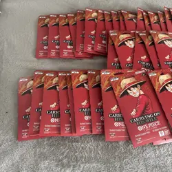 One Piece OP-13 Carrying on His Will Sleeved Booster Packs (LOT OF 60) IN HAND - Image 3