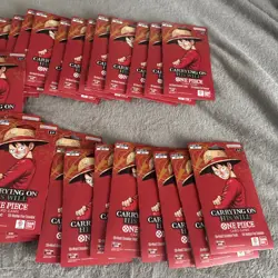 One Piece OP-13 Carrying on His Will Sleeved Booster Packs (LOT OF 60) IN HAND - Image 5