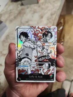 Luffy and Ace Parallel Alt Art Leader ST30 English NM - Image 1