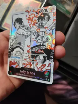 Luffy and Ace Parallel Alt Art Leader ST30 English NM - Image 2