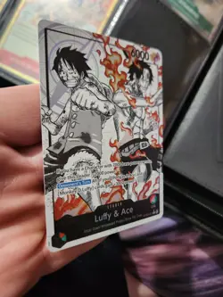 Luffy and Ace Parallel Alt Art Leader ST30 English NM - Image 3
