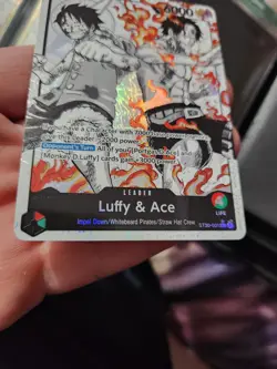 Luffy and Ace Parallel Alt Art Leader ST30 English NM - Image 4