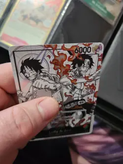 Luffy and Ace Parallel Alt Art Leader ST30 English NM - Image 5