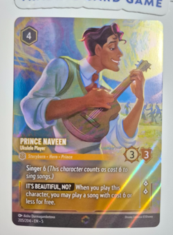 Disney Lorcana Shimmering Skies Enchanted Prince Naveen Ukulele Player NM Rare - Image 2