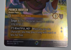 Disney Lorcana Shimmering Skies Enchanted Prince Naveen Ukulele Player NM Rare - Image 4