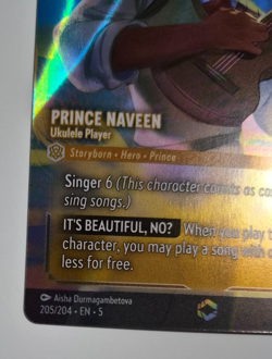 Disney Lorcana Shimmering Skies Enchanted Prince Naveen Ukulele Player NM Rare - Image 5