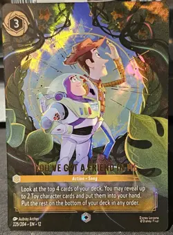 Disney Lorcana EN You’ve Got A Friend In Me Enchanted 225/204 Wilds Unknown - Image 1