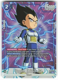 Vegeta (Mini) : DA (Alternate Art) FB04-045 SR Dragon Ball Super Card - Image 2