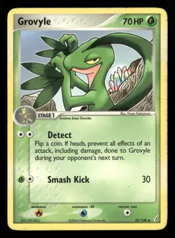 Grovyle - 32/100 - Uncommon - Crystal Guardians - Pokemon Card - MP - Image 1