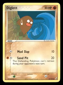 Diglett - 50/100 - Common - Crystal Guardians - Pokemon Card - HP - Image 1