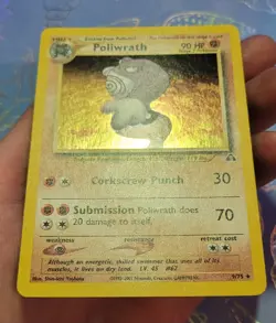 Poliwrath 9/75 Neo Discovery Rare Holo Pokemon Card VLP - Image 4