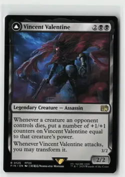 MTG Vincent Valentine Final Fantasy 125 FFVII NM - Image 1