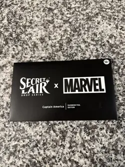 MTG Secret Lair x Marvel Captain America Rainbow Foil Edition Factory Sealed - Image 1