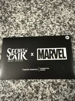 MTG Secret Lair x Marvel Captain America Rainbow Foil Edition Factory Sealed - Image 2
