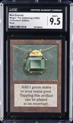 1993 MTG COLLECTORS' EDITION MOX EMERALD CGC 9.5 - Image 1
