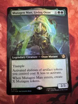 Mutagen Man, Living Ooze R 0273 (Extended Art) (Foil) (NM) TMT Magic MTG Rare NM - Image 1