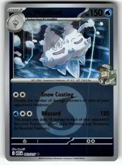 N's Vanilluxe (Energy Symbol Pattern) 051/217 Ascended Heroes Pokemon NM - Image 1