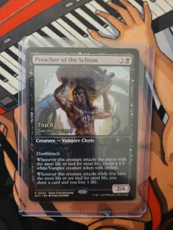 Preacher of the Schism Store Championship Promo Stamped - Image 1