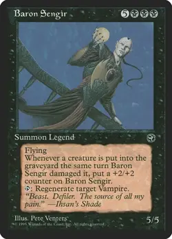 Baron Sengir Homelands HP MTG - Image 1