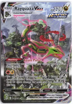 Rayquaza VMAX 218/203 Alternate Art Evolving Skies Pokemon NM - Image 1