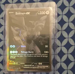Pokemon Zekrom EX 172/086 Black & White Full Art Ultra Rare Holo English 230 HP - Image 1
