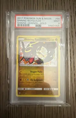 2017 Pokemon Shining Rayquaza 56/73 Shining Legends Holo PSA 9 - Image 1