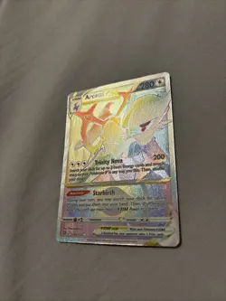 Pokemon Arceus VSTAR TCG Holo Card Brilliant Stars 176/172 Rainbow Secret Rare - Image 2