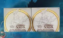 x2 Pokemon TCG Sword & Shield Brilliant Stars Elite Trainer Box 820650850127 - Image 1