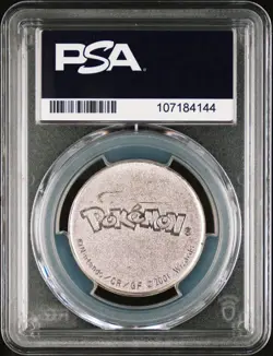 PSA 9 MINT Lugia Metal Coin Pokemon Neo 2000-2003 Deck Promo Vintage Slab - Image 2