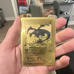 Shining Charizard Gold Metal Pokemon Card Neo Destiny 1st Edition 107/105 - Image 3