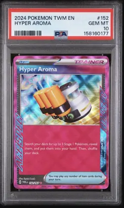 Hyper Aroma Ace Spec PSA 10 Gem Mint 2024 Pokemon Twilight Masquerade 152 - Image 1