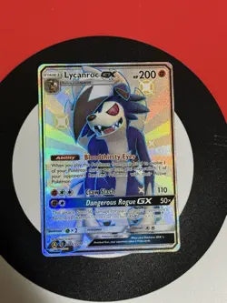 Lycanroc GX SV66/SV94 Shiny GX Rare Hidden Fates Shiny Vault Pokemon Holo NM/M - Image 1