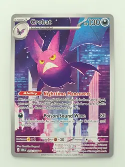2026 Pokemon Mega Evolution Chaos Rising Crobat Illustration Rare #093/086 #2026 - Image 1