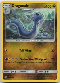 Dragonair 150/236 Uncommon Unified Minds Pokemon Reverse Holo Near Mint - Image 1