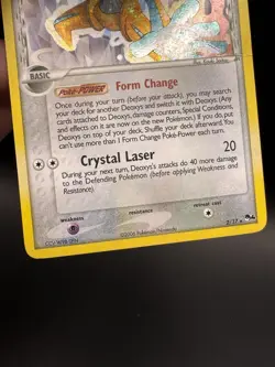 Pokemon TCG Deoxys Delta Species 2/17 Pop Series 4 Holo Rare - Image 4