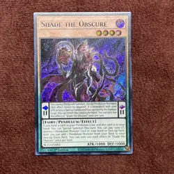 Yu-Gi-Oh! Shade the Obscure Secret Rare BLZD-EN083 1st Ed NM - Image 1