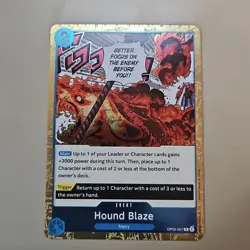 One Piece Hound Blaze (OP05-057/258) Awakening of the New Era Foil Holo TCG - Image 1