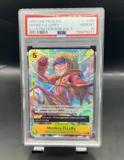 Monkey D Luffy Illustration Box Vol. 3 Promo Foil PSA 10 - Image 1